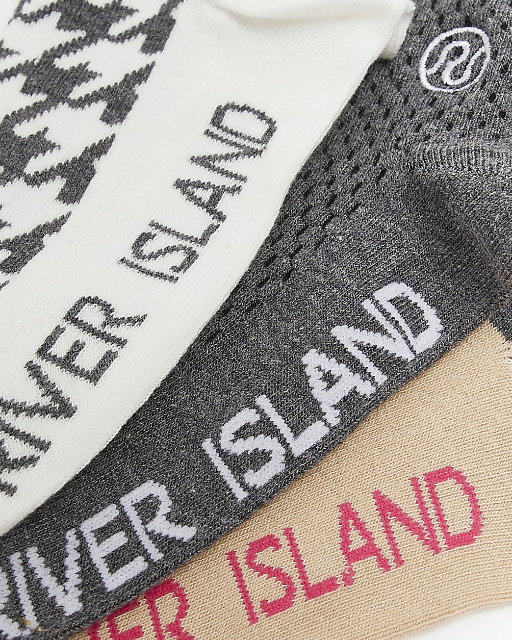 Black check ankle socks multipack