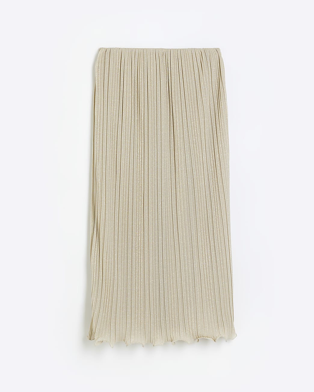 Gold midi skirt