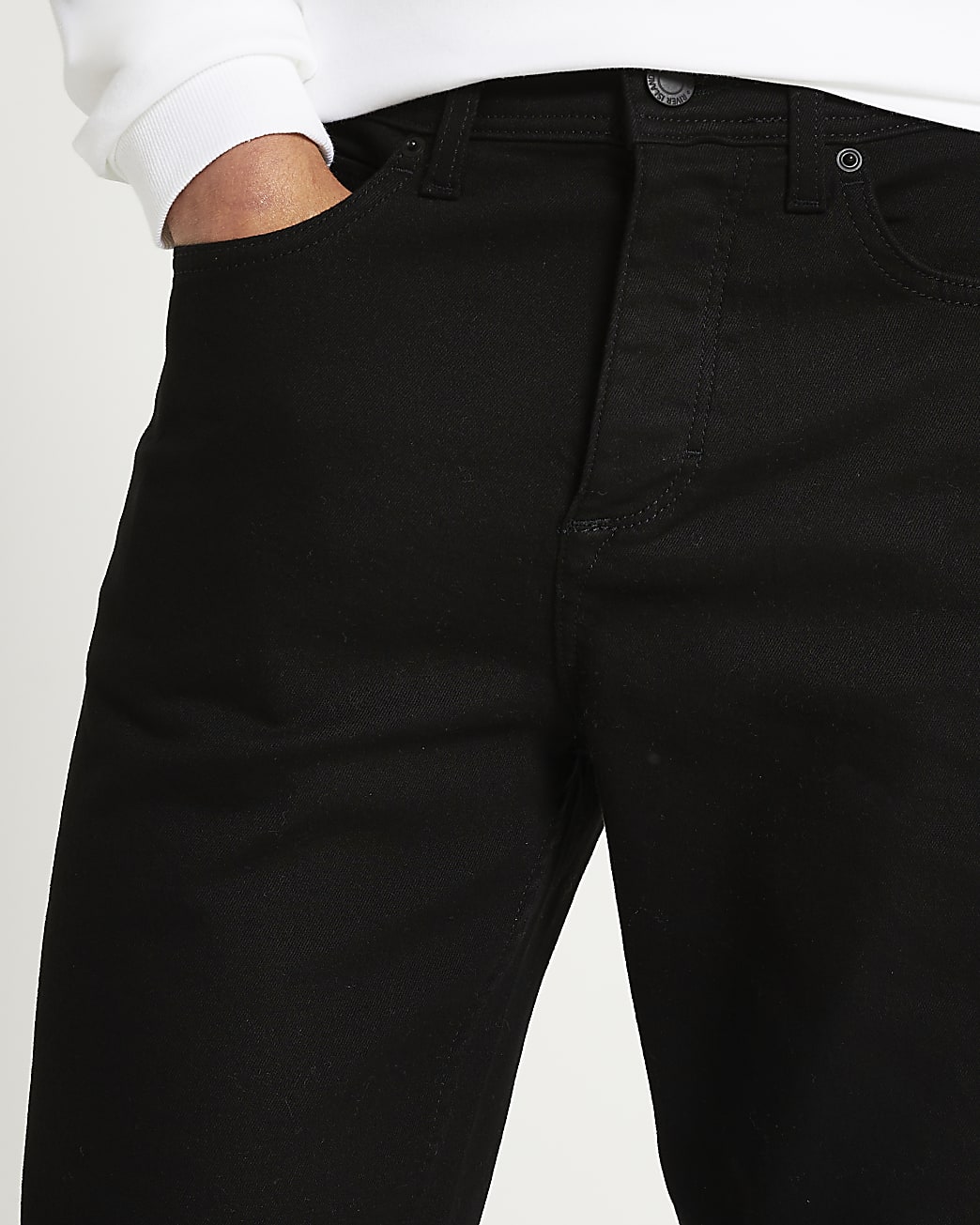 Black multipack of 2 straight jeans