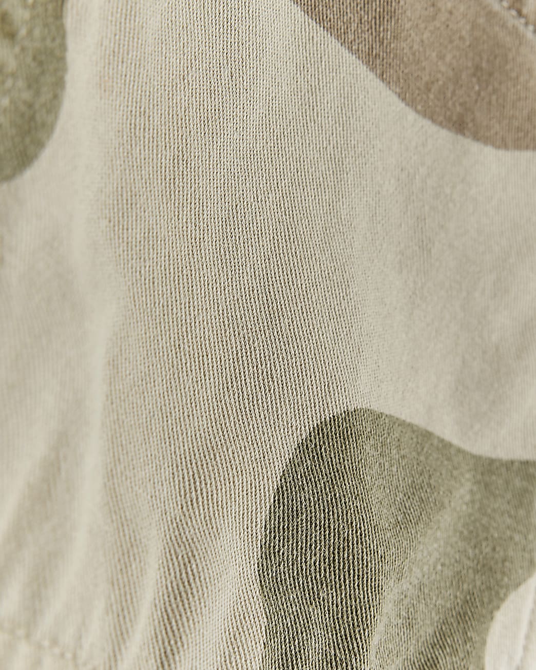 Petite khaki camo shacket