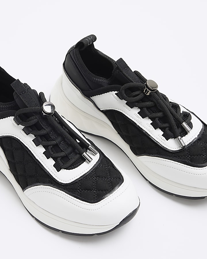 White slip on trainers