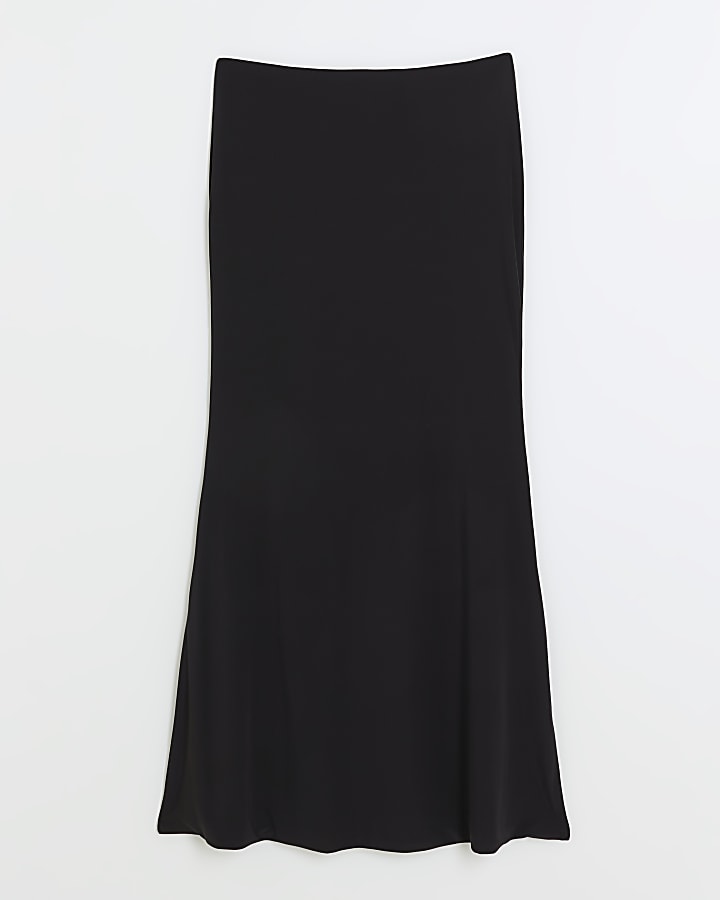 Black mermaid maxi skirt