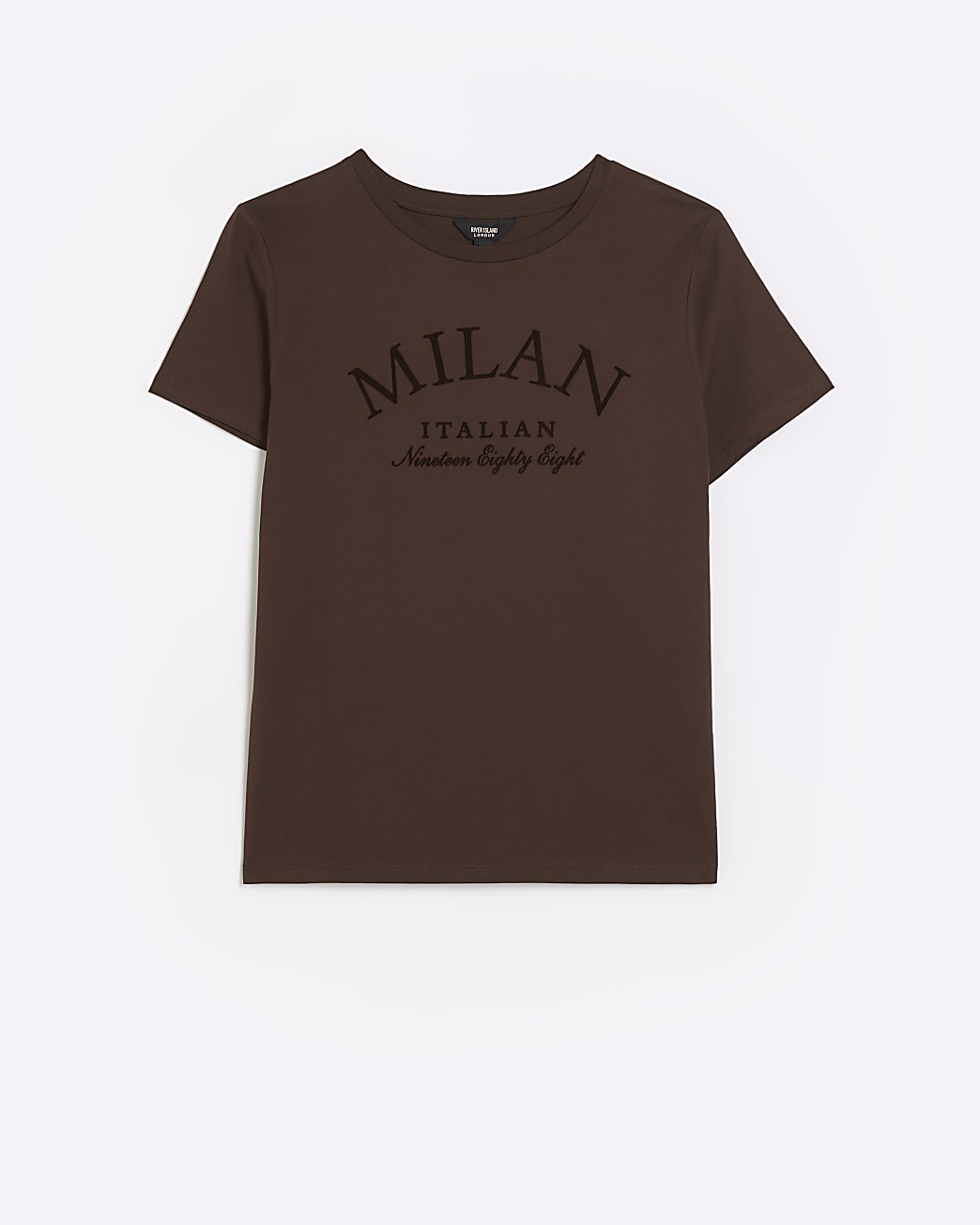 Brown milan graphic t-shirt