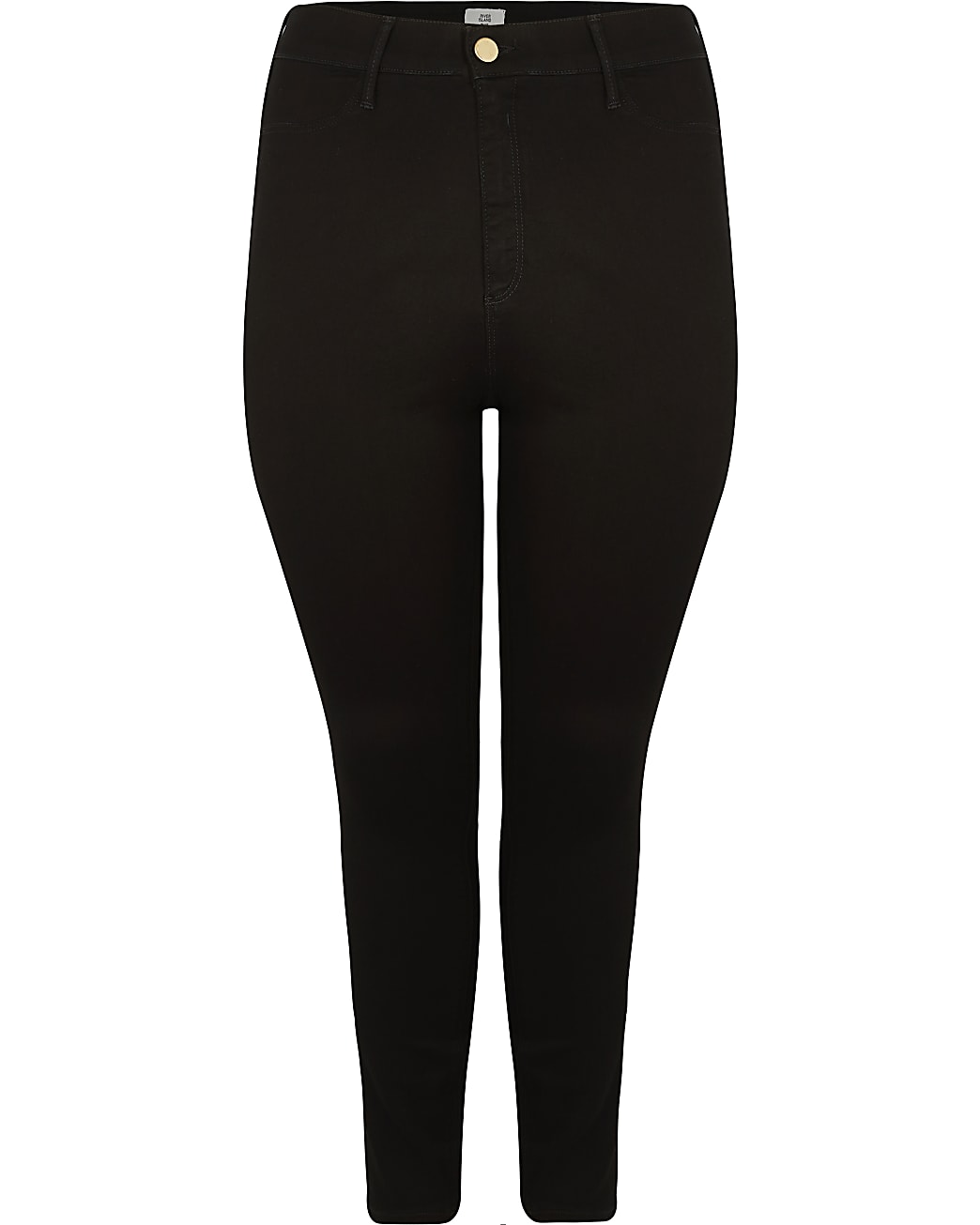 Plus black high waisted skinny jeans