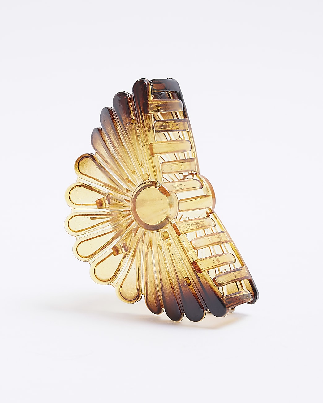 Brown hair claw clip