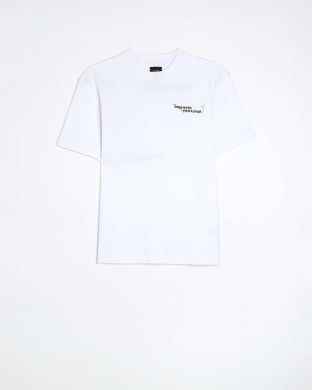 White regular fit graphic t-shirt