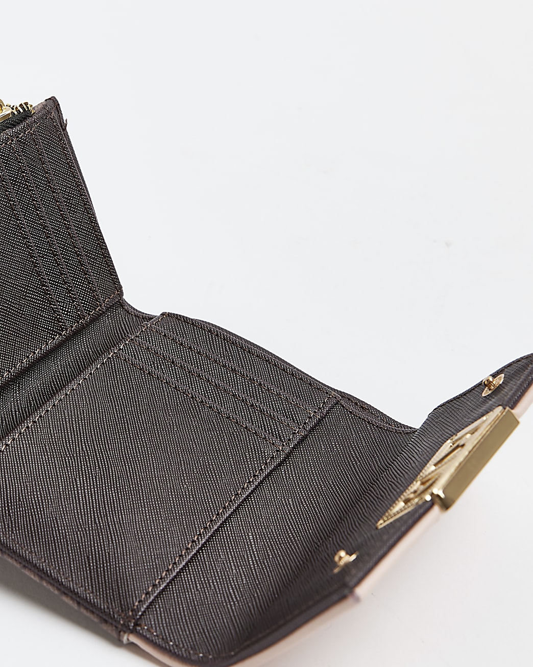Pink RI monogram foldover purse