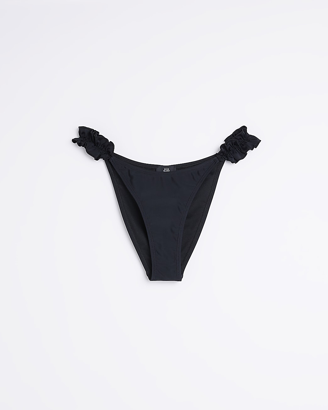 Black Frill Bikini Bottoms
