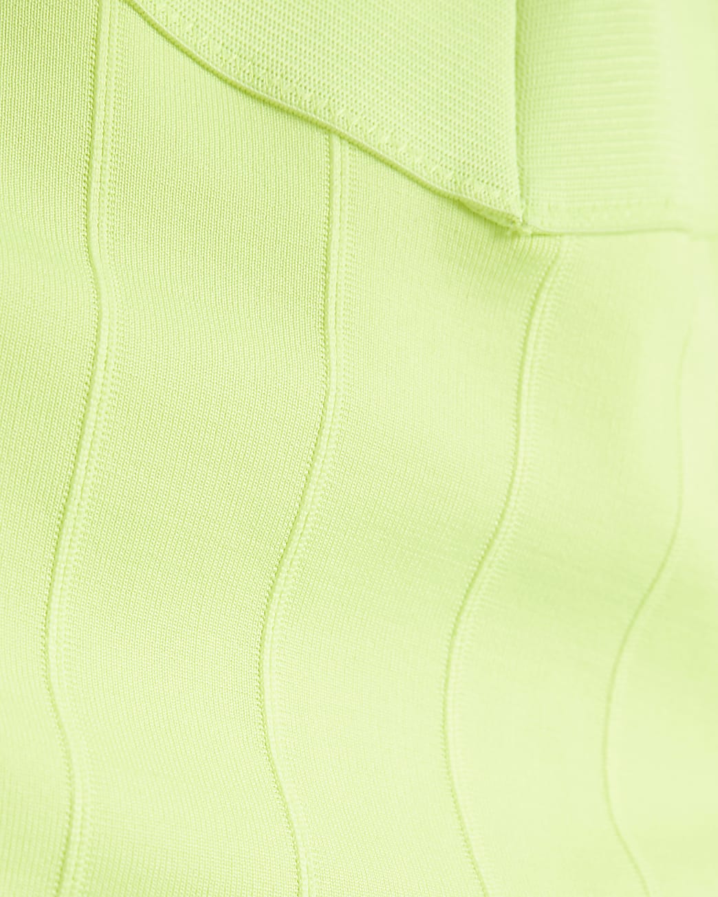 Lime green plunge swimsuit