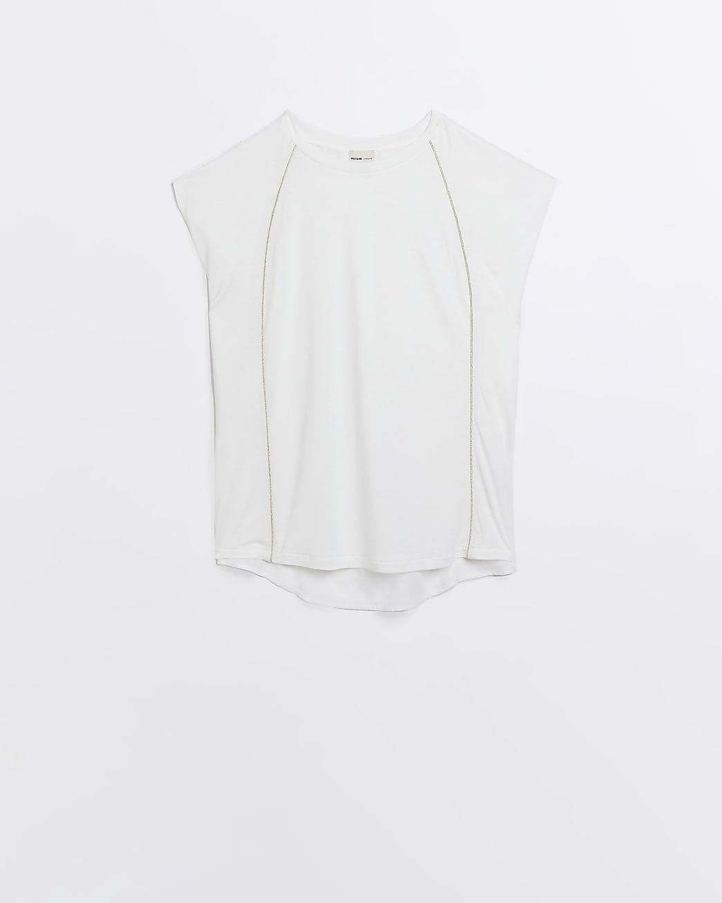 White piped t-shirt