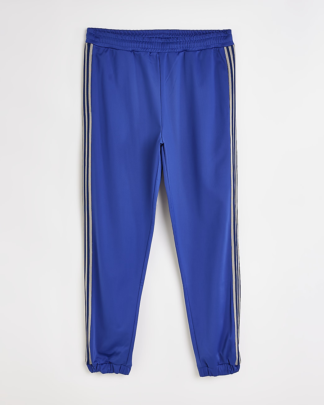 Blue Slim ft stripe Cuffed Joggers
