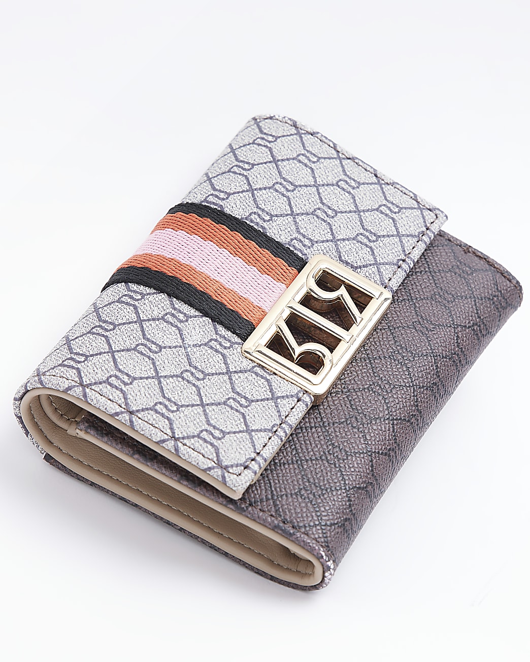 Brown RI monogram purse