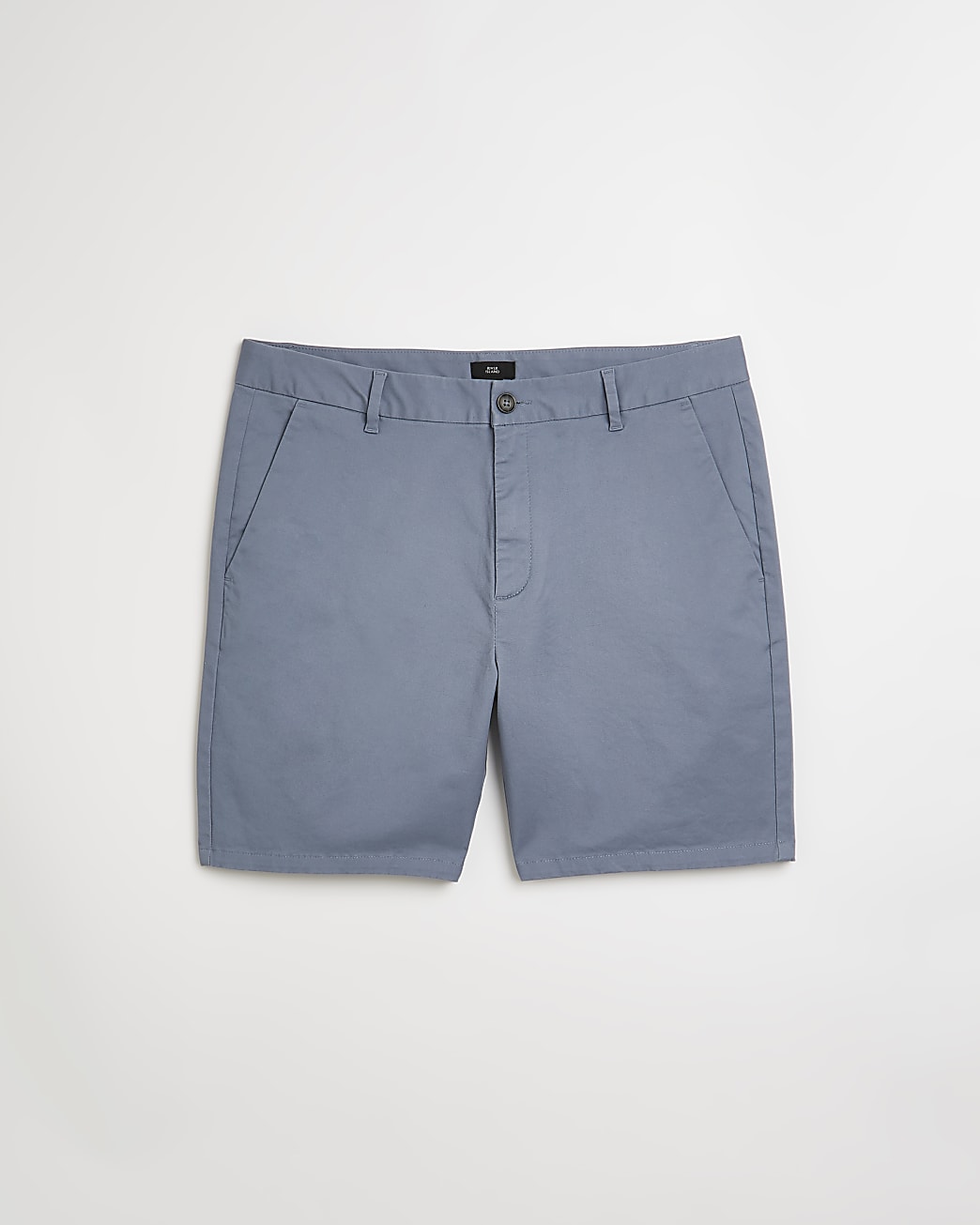 Blue skinny fit chino shorts