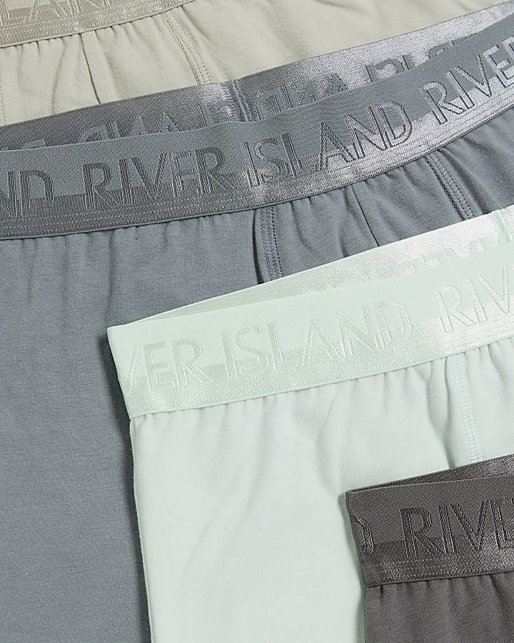 Grey Regular Fit Multipack of 4 Trunks
