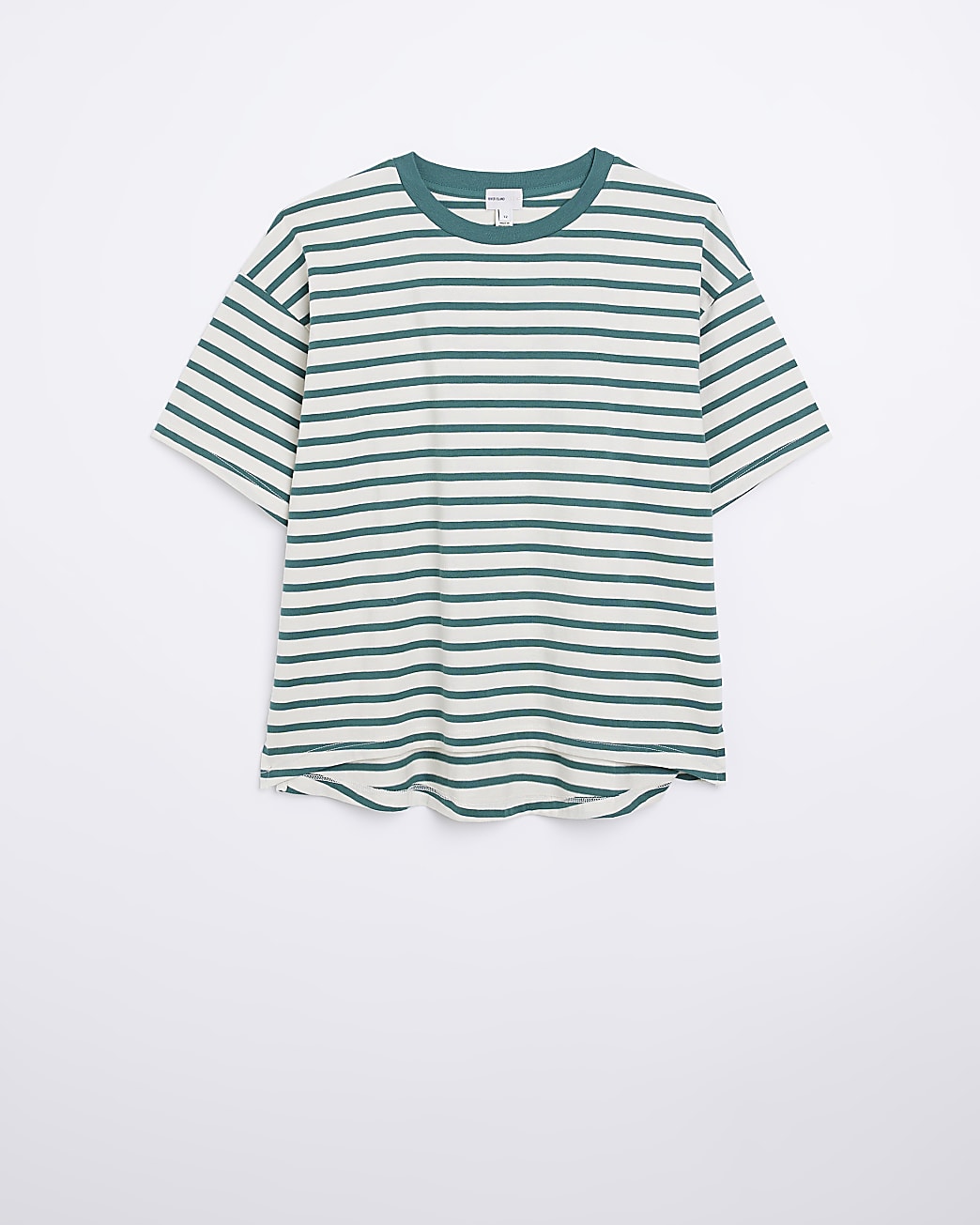 Green stripe print t-shirt