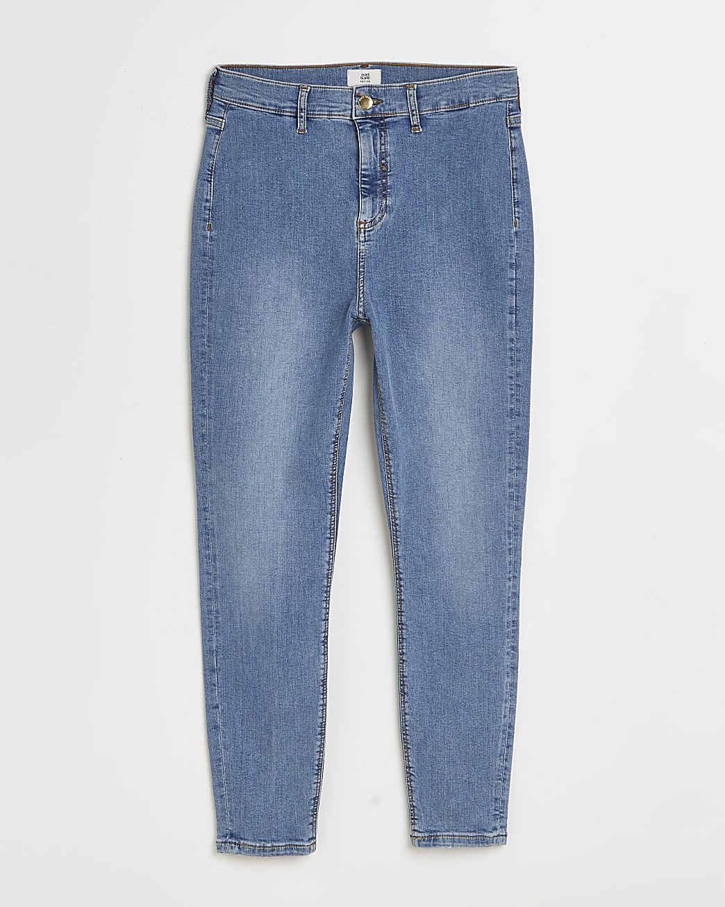 Petite blue high waisted jeggings