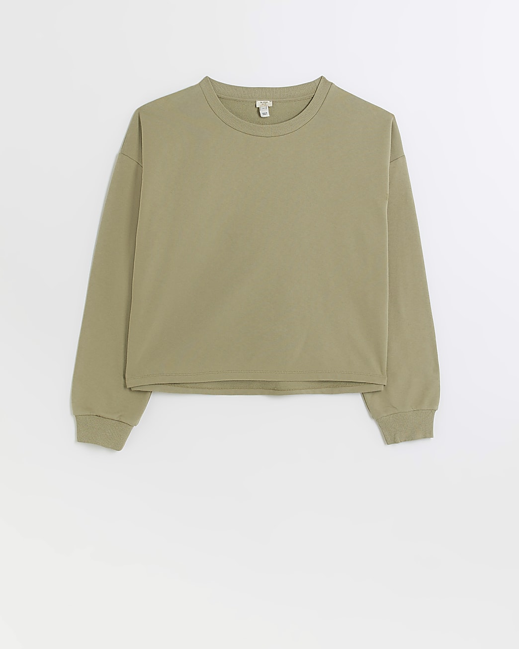 Khaki long sleeve sweatshirt