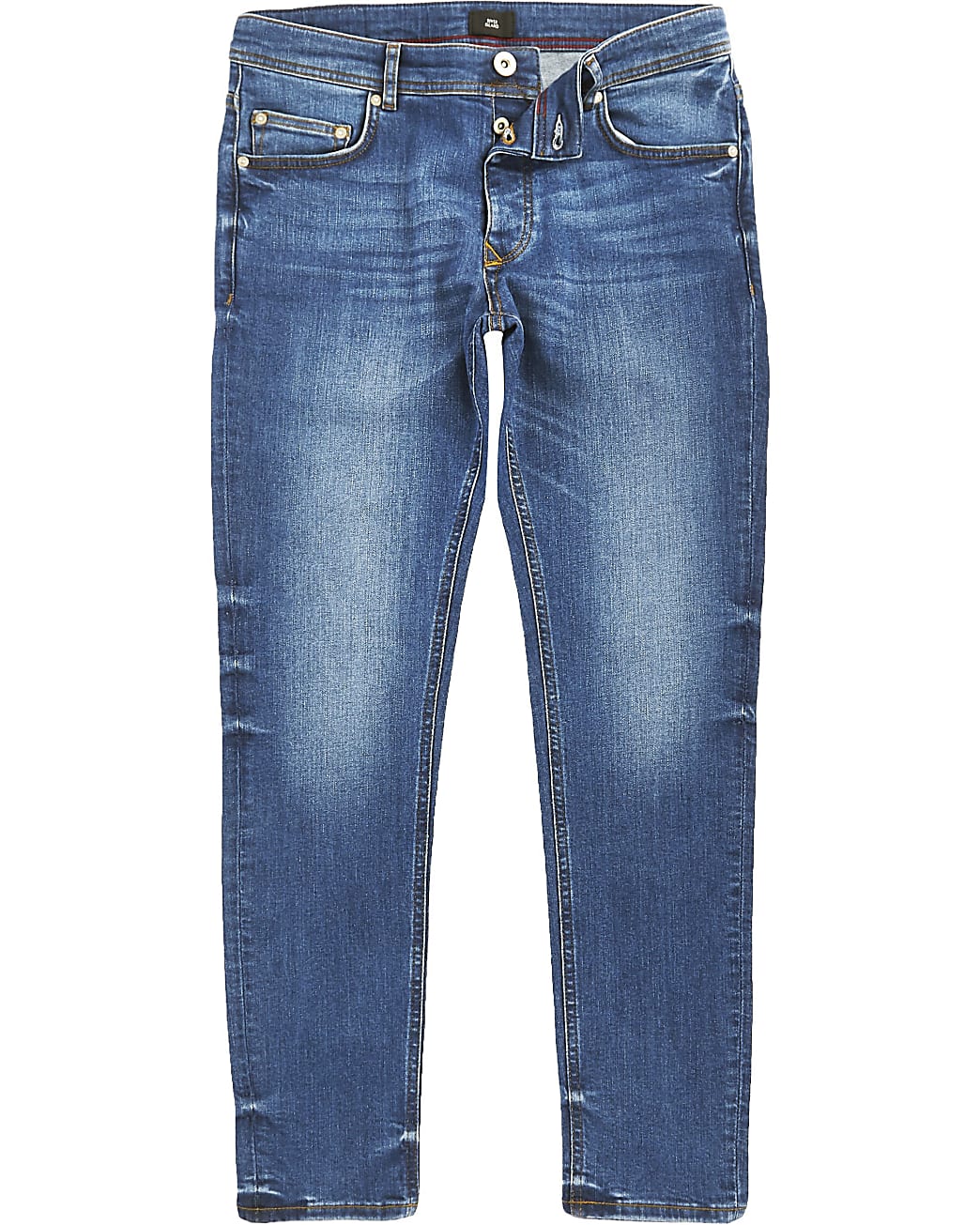 Big & Tall blue skinny fit jeans
