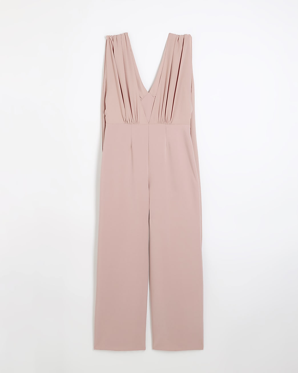 Pink cape jumpsuit