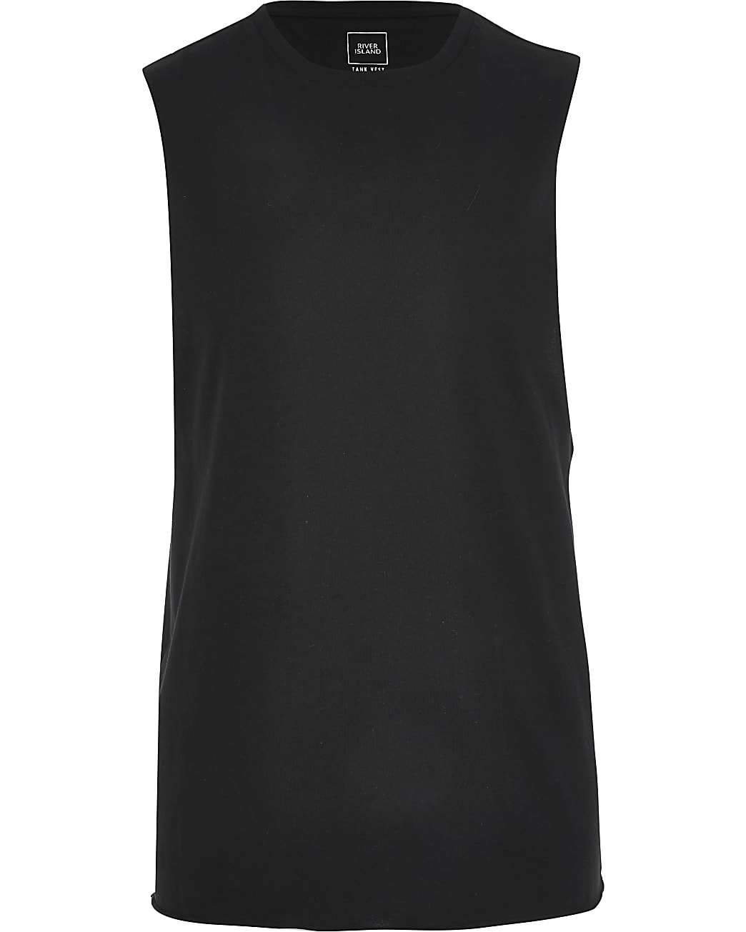 Black regular fit vest