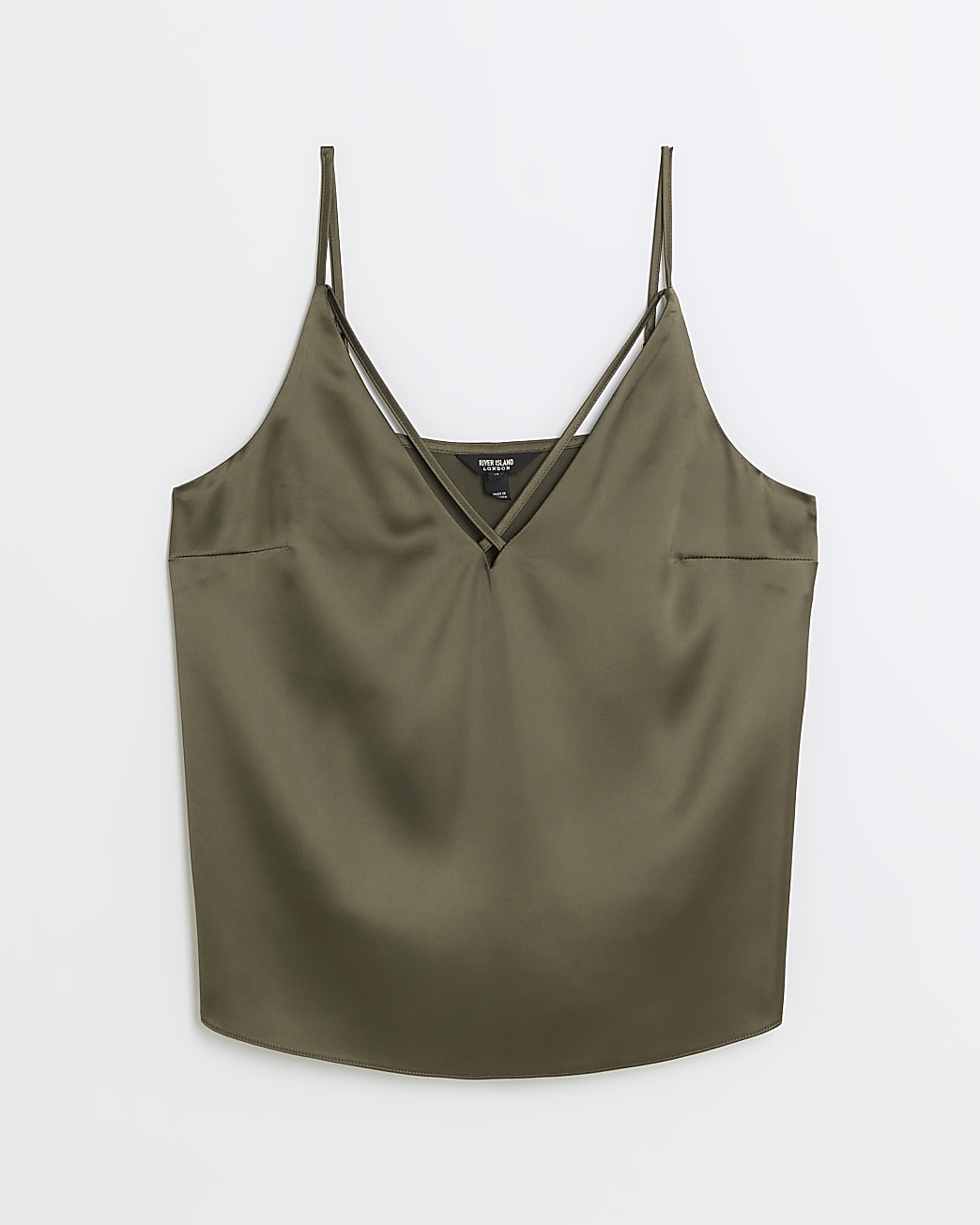 Khaki strap cami top