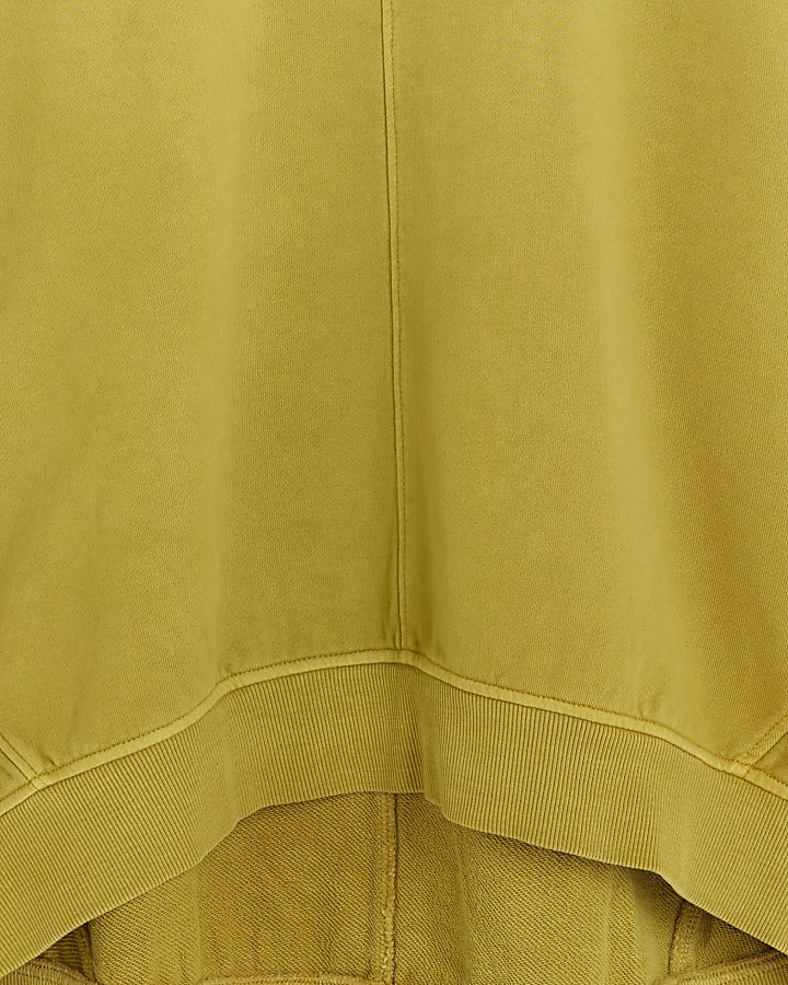 Yellow oversized sweatshirt