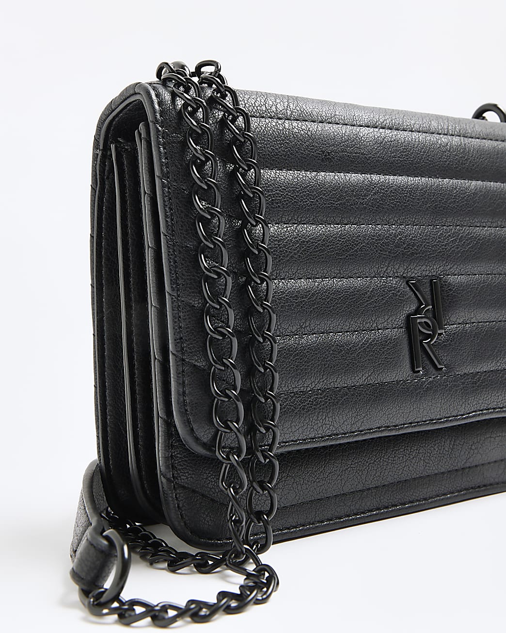 Black RI quilted shoulder bag