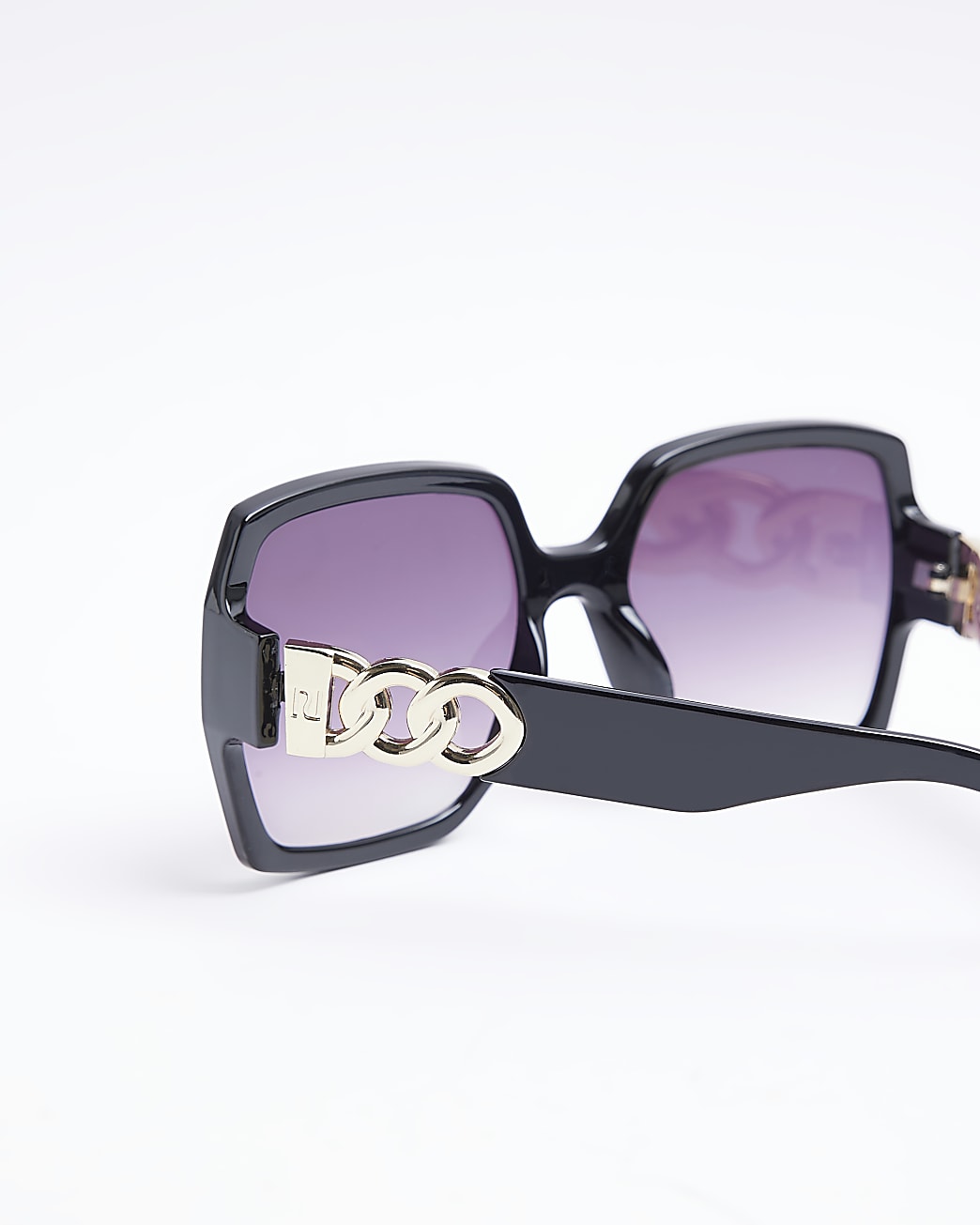 Black oversized square sunglasses