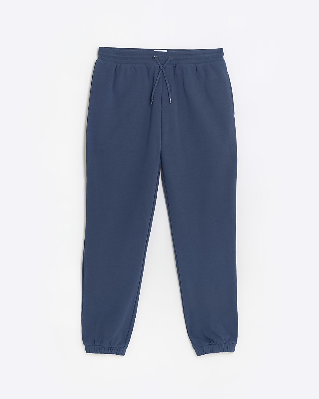 Blue slim fit plain joggers