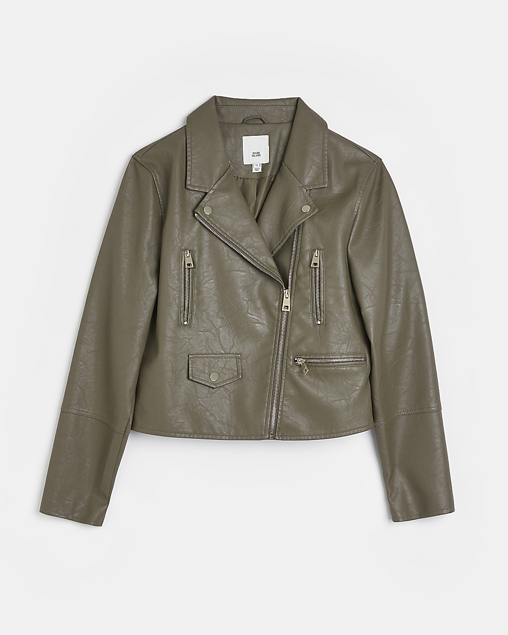 Khaki biker jacket
