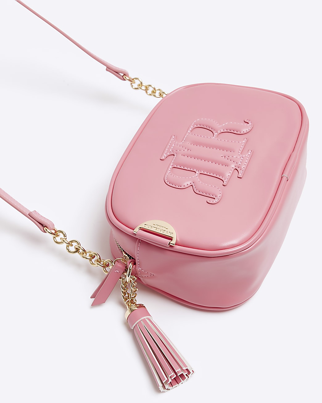 Pink RIR patch cross body bag
