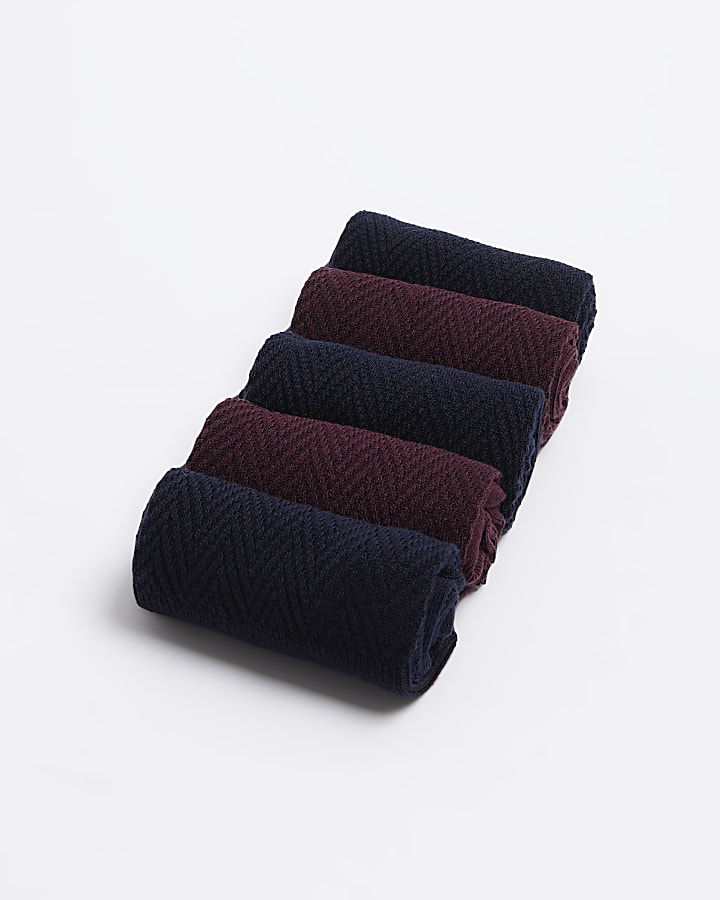 Red ankle socks multipack