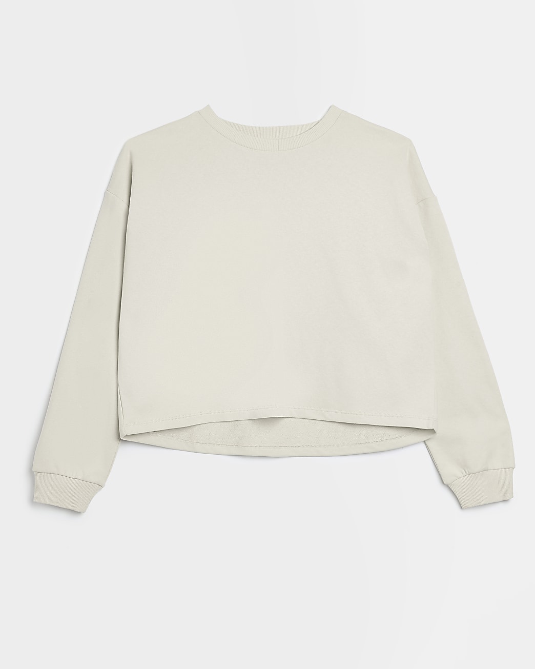 Beige long sleeve sweatshirt