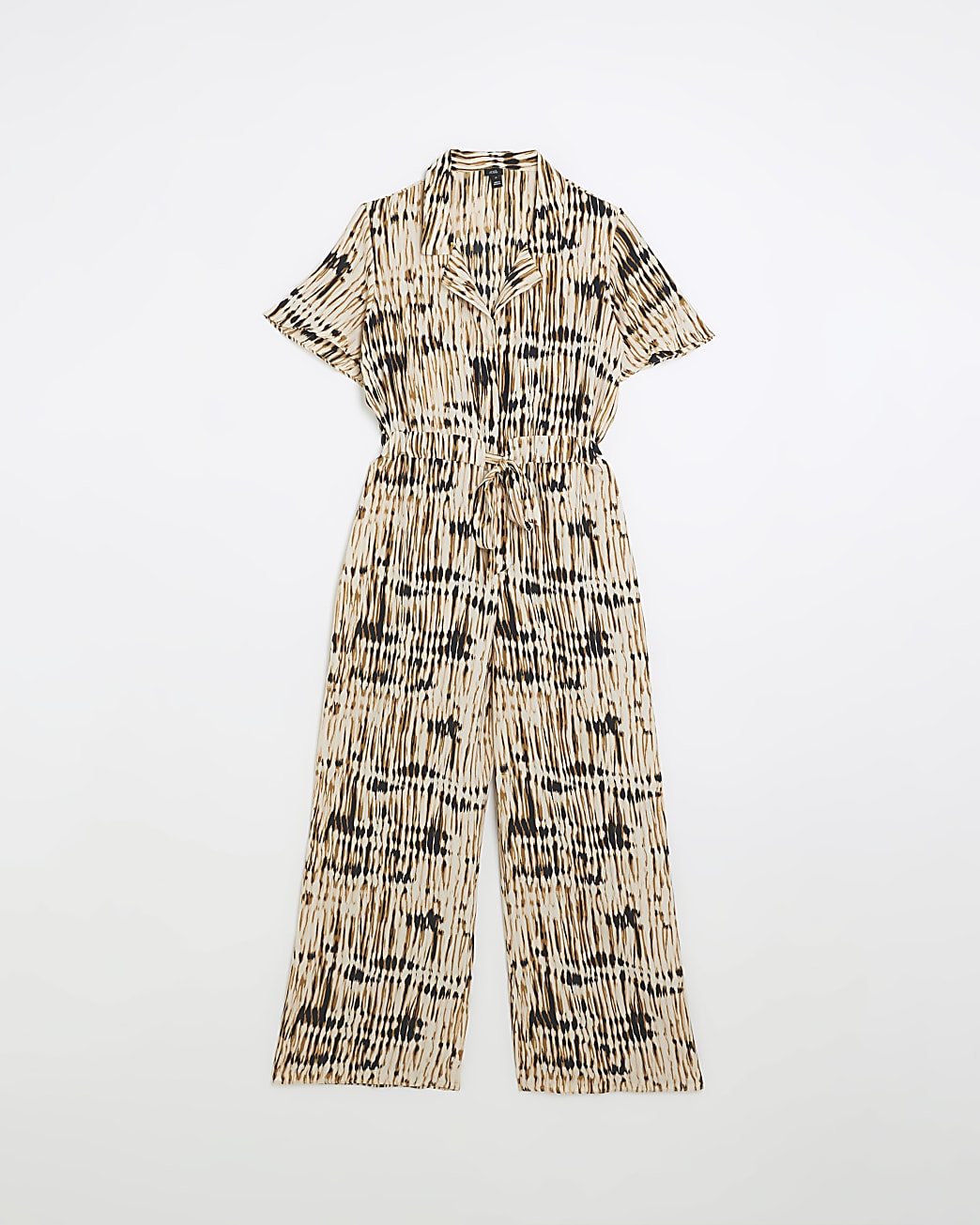 Brown Animal Print Jumpsuit