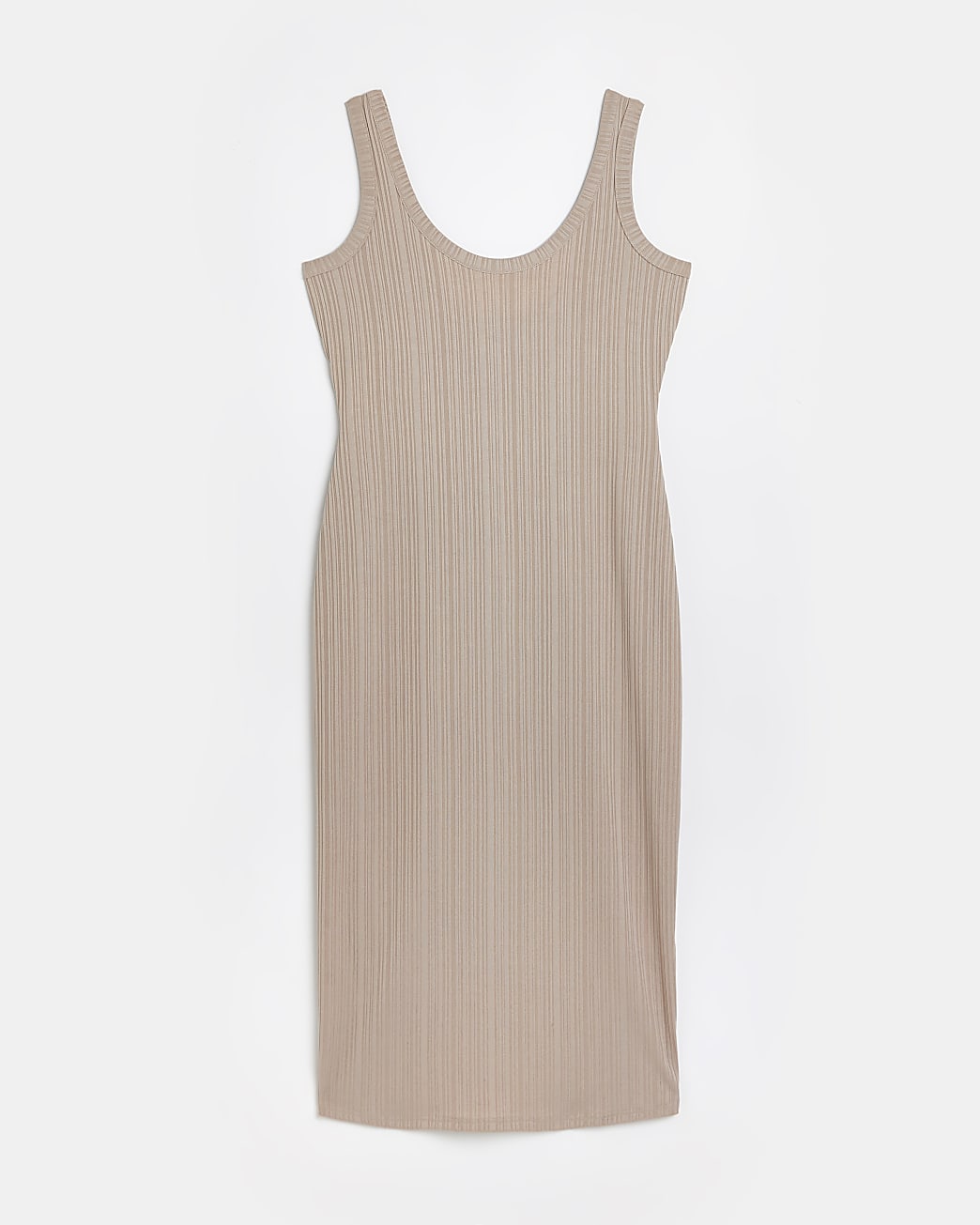 Maternity beige bodycon midi dress