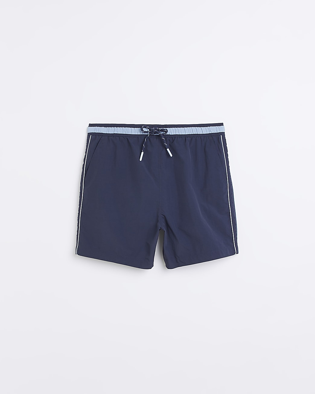 Navy regular fit swim shorts