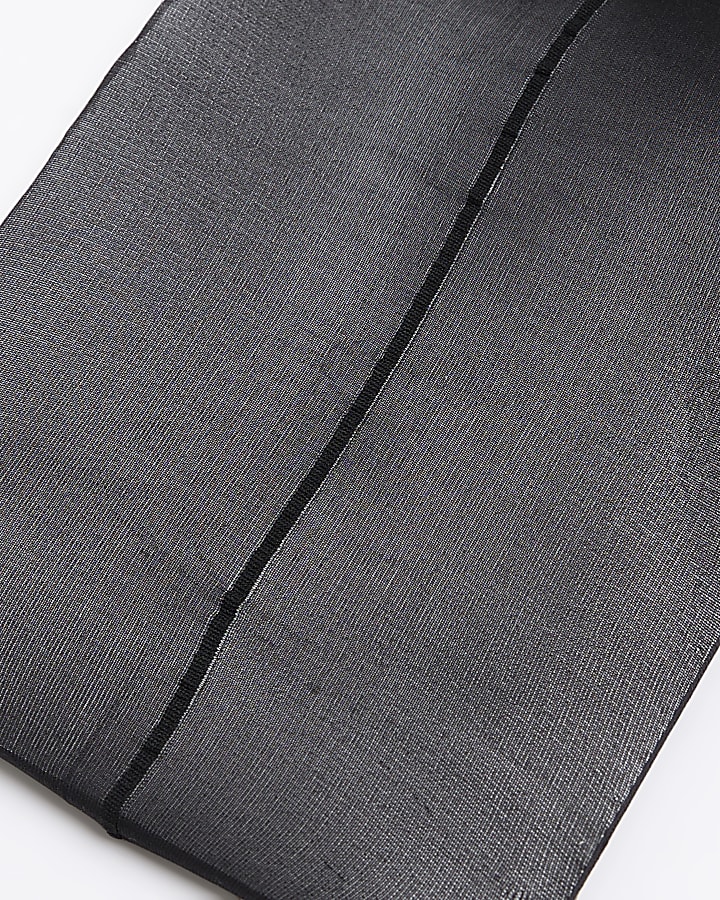 Black seam detail tights