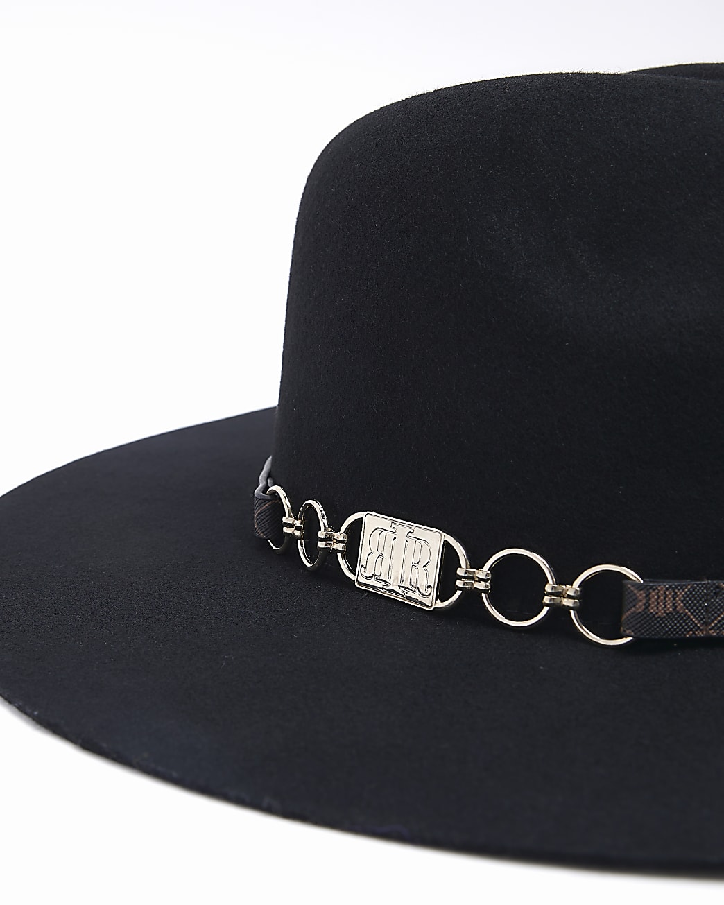 Black wool fedora