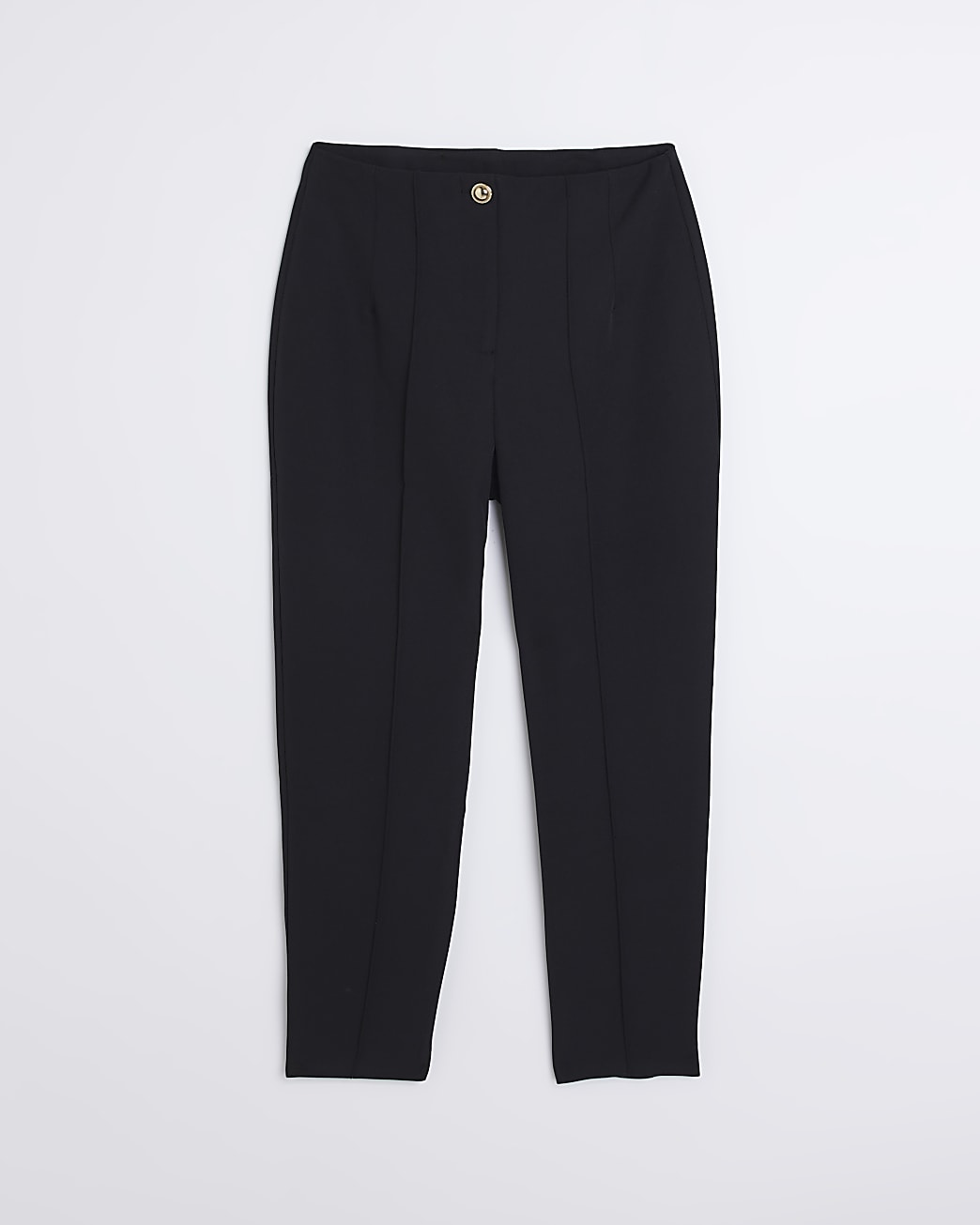 Black high waisted cigarette trousers