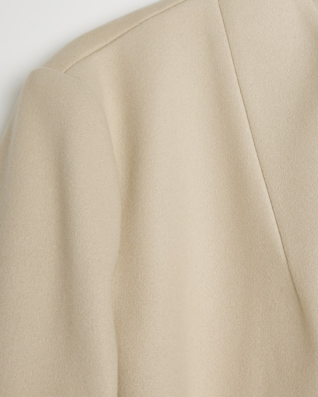Plus brown belted longline coat