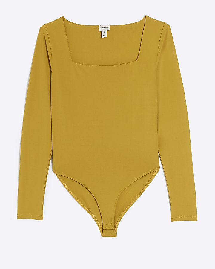 Yellow clean square neck body