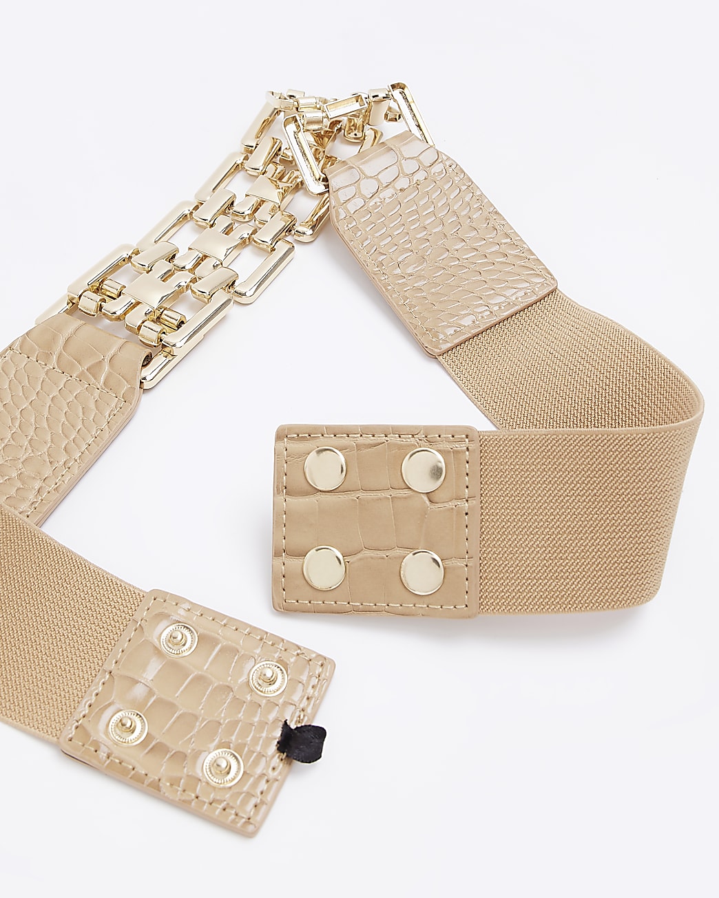 Beige chain link belt
