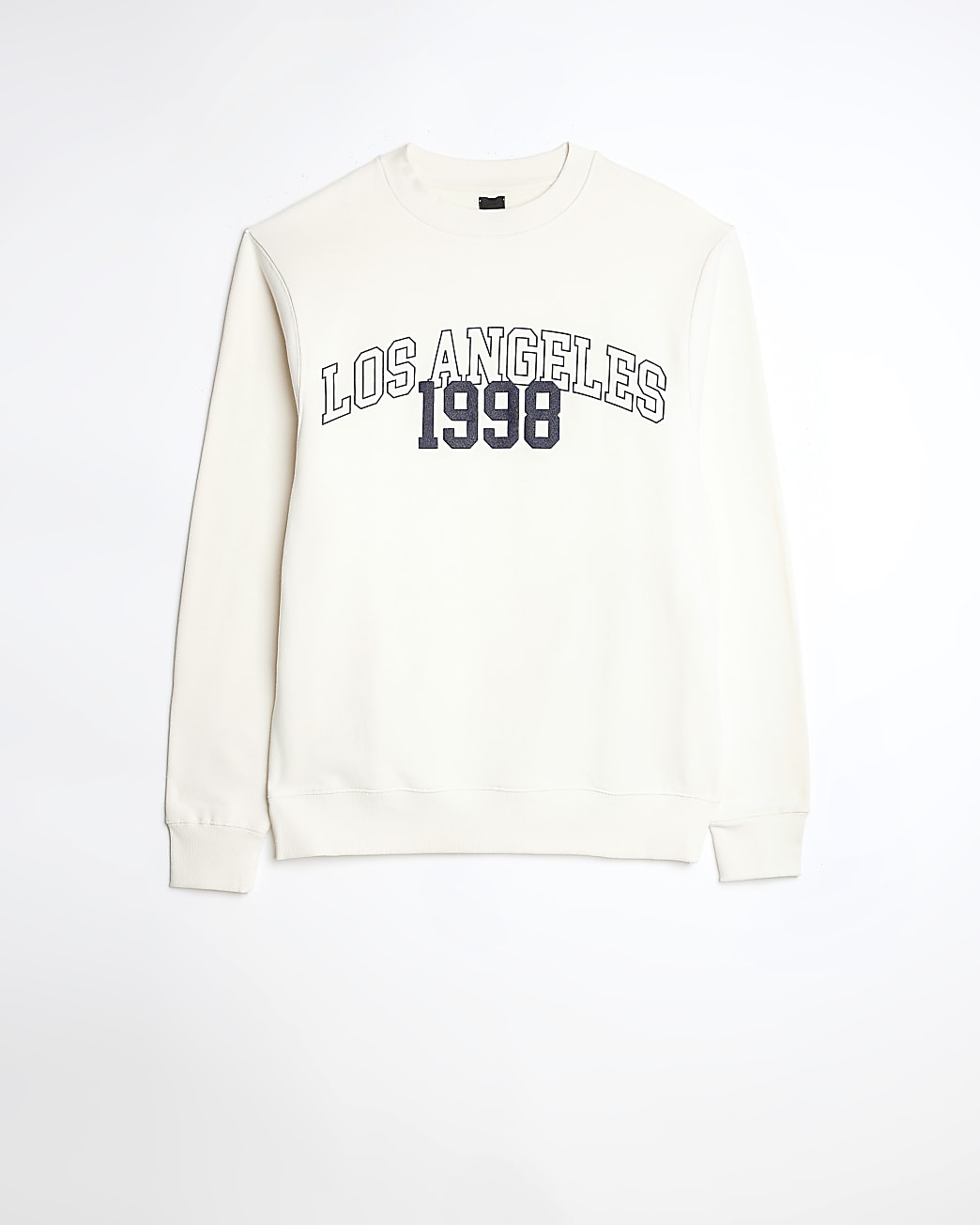 Ecru regular fit graphic sweatshirt