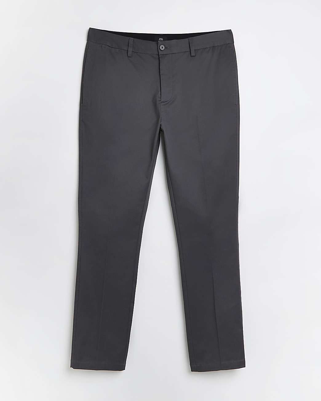 Grey skinny fit smart chino trousers