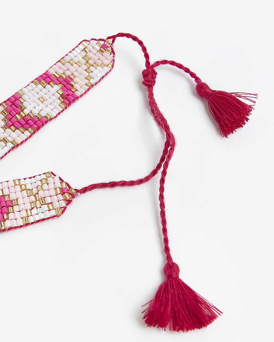 Gold beaded friendship bracelet