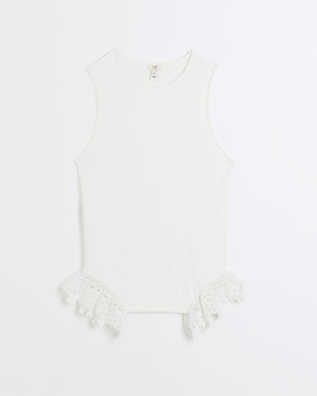 Cream lace tank top