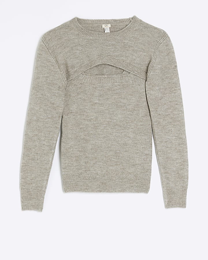 Grey long sleeve cosy jumper
