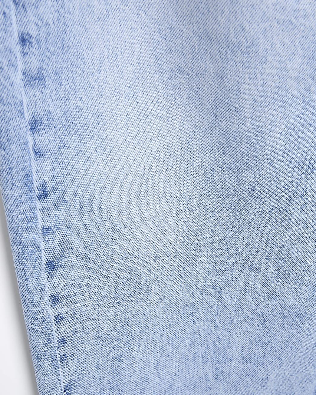 Petite blue straight mid rise jeans