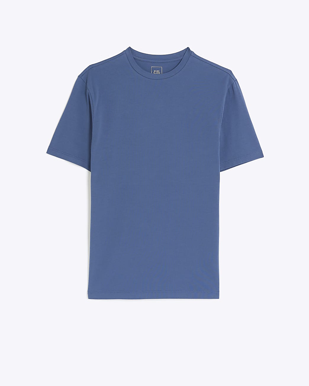 Blue muscle fit t-shirt