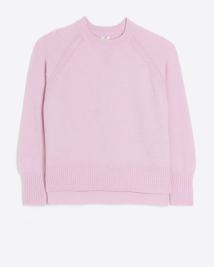 Pink knitted jumper